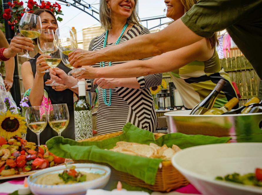 Escolhas alimentares inteligentes para eventos sociais
