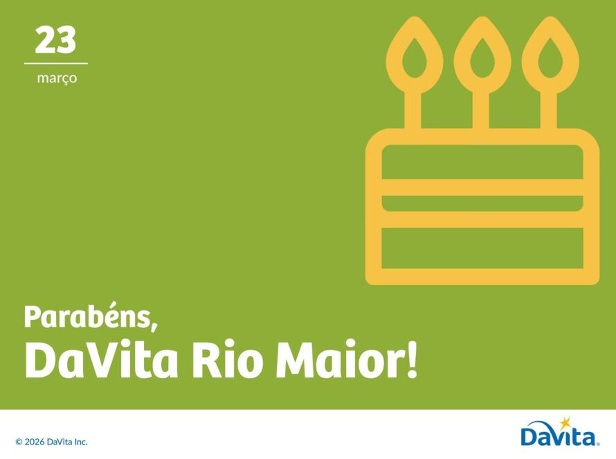 DaVita Parabens 2026 Rio Maior 1920x1434